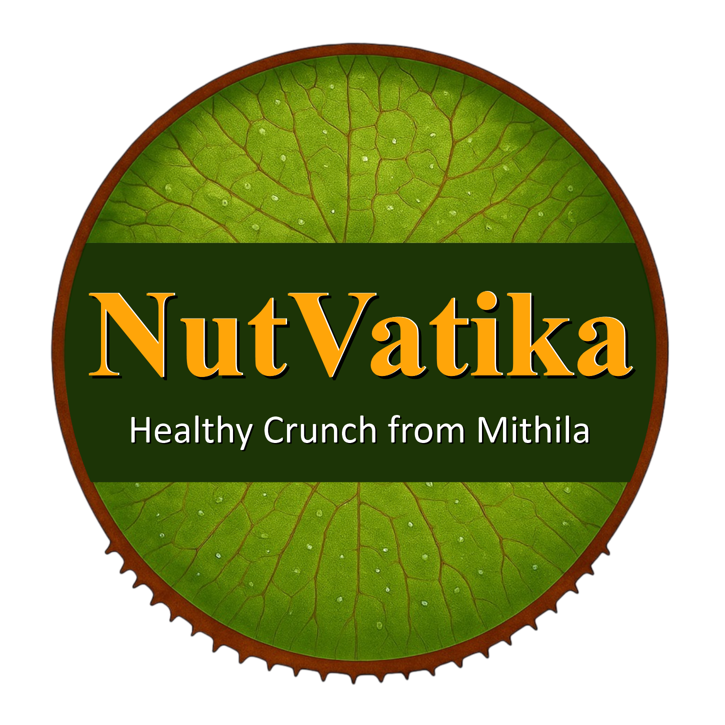 NutVatika Logo – Healthy Makhana Snacks Brand from Mithila | Premium Healthy Snacks