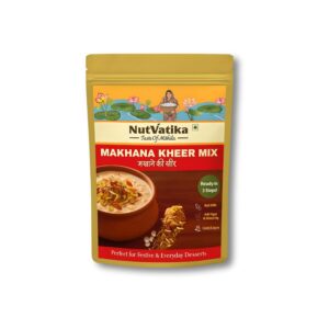 NutVatika Makhana Kheer Mix | Instant Healthy Dessert | With Dry Fruits, Saffron & Pistachios