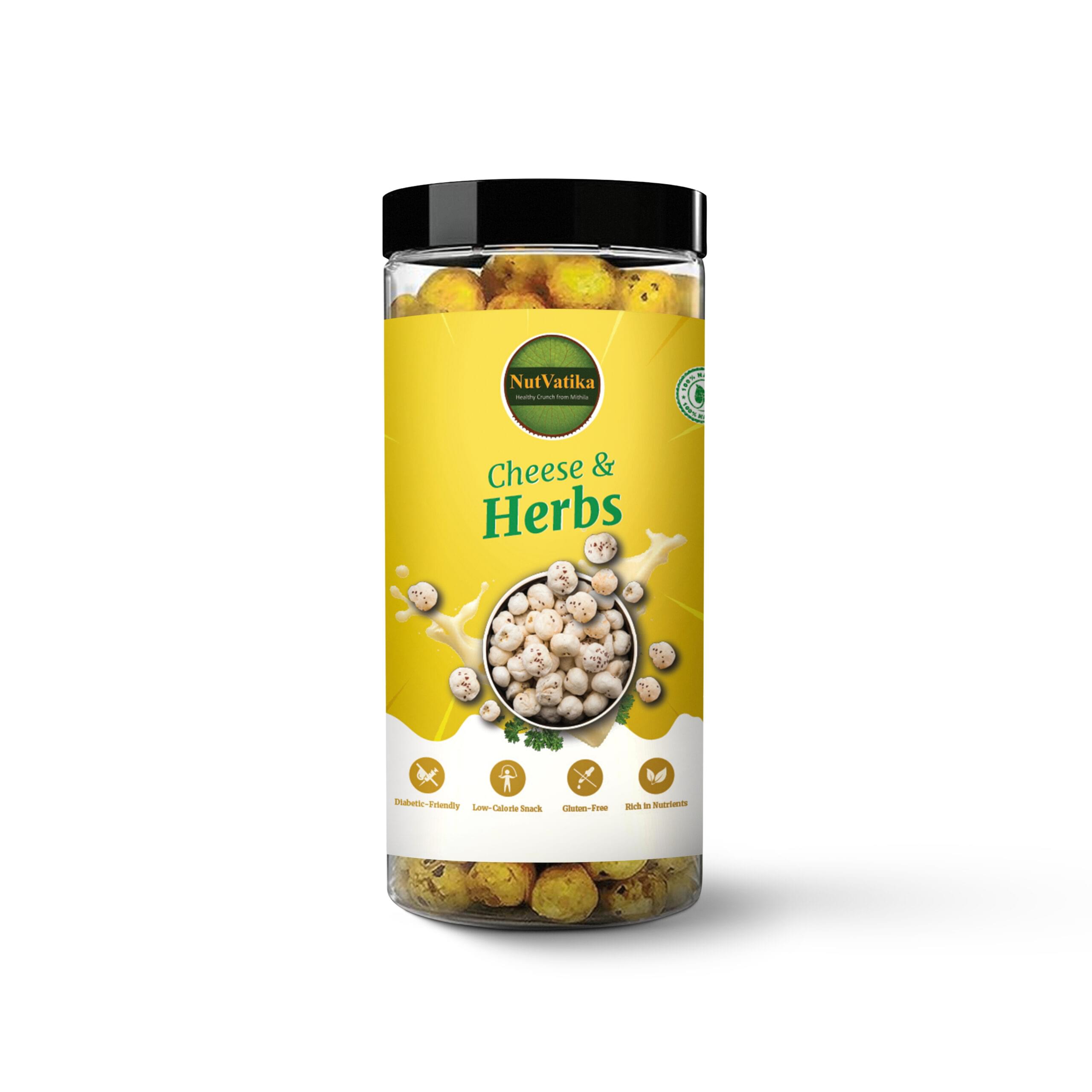 Cheese & Herbs Makhana | Healthy Roasted Fox Nuts